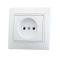 Фото Розетка 1-м СП Мира без заземл. керам. бел/бел. Lezard 701-0202-121