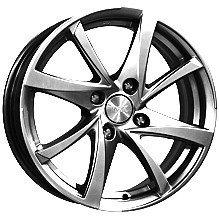 Фото Диск 16 6,5J*16 4/114,3/66,1+35 Игуана-ориг.блэк плат. К&К(7838)