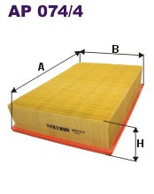Фото Фильтр воздушный Filtron  AP074/4