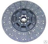 Фото Диск сцепления ведомый (однодиск. сцепл.) ЯМЗ-182, МАЗ, УРАЛ, КрАЗ (завод)