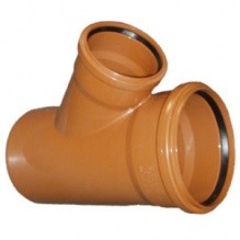 Фото Тройник Ду160*110*45 наружный оранж.