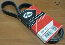 Фото (6PK1018) Ремень генератора 1118 6РК1018 с ЭУР и кондиционером «GATES»