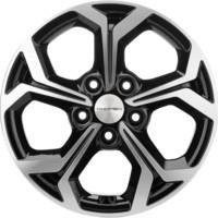 Фото Диск 16 6,5J*16 5/114,3/60,1+45 Khomen Wheels Double-Spoke 606 (ZV 16_Corolla) Black-FP