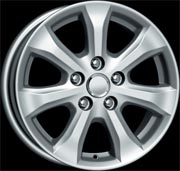 Фото Диск 16 6,5J*16 5/114,3/60,1+45 КС509 (Camry V4 FL) сильвер K&K (28489)