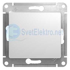 Фото Выключатель 1-кл. в рамку белый сх.1 GLOSSA GSL000111