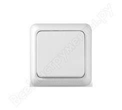 Фото Выключатель 1-кл. с/у "Валери" 10А 220В белый "UNIVersal" В0021