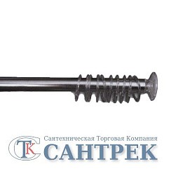 фото Карниз для ванной комнаты Хромированный прямой 1,40-2,60 м