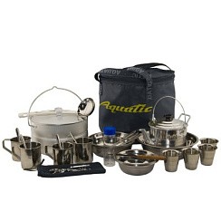 Фото Пикниковый набор Aquatic ПН-01-4С на 4 персоны (цвет ведра: синий) АКЦИЯ!!!