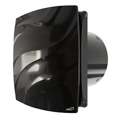 Фото Вентилятор вытяжной с обратным клапаном D120С WAVE Black classic ERA