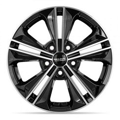 Фото Диск 16 6J*16 5/114,3/67,1+43 Khomen Wheels KHW-1603 (Creta/Seltos) Black-FP