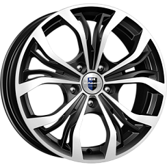 Фото Диск 16 6,5J*16 5/114,3/67,1+45 Аламида алмаз чёрн. K&K