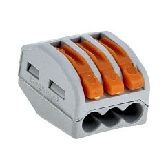 Фото Клемма строительно-монтажная рыч.3x0.08-2.5мм 222-413 PROxima EKF