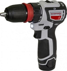 Фото Дрель-шуруповерт аккумуляторная Интерскол ДА-10/12В бесщеточ.КомбиМакс (сумка,2 аккум,2Ач)