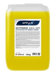 Фото Антифриз желтый  10кг. VITEX x O.E.M. for Renault Nissan