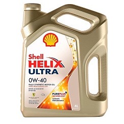 Фото Масло SHELL Helix Ultra  0W40 A3/B4 SP   4л. син.