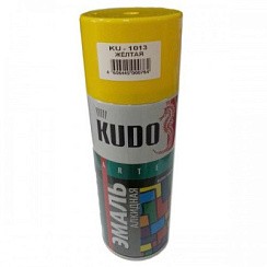 Фото KUDO Краска-спрей желтая универсальная KU-1013 520 мл
