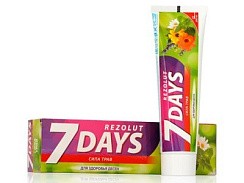 фото Зубная паста 7 days Rezolut Сила трав для здоровья десен 100мл