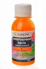 Фото Колер Лакра № 6 Апельсиновый 0,1 л
