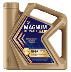 Фото Масло Роснефть Magnum Ultratec A5  5W30 A5/B5 SL/CF   4л. син.