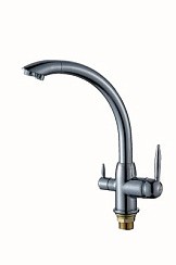 Фото .Смеситель д/кухни одноручковый GOP18-A093 с Биканальным изливом, G-lauf РАСПРОДАЖА