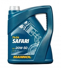 Фото Масло MANNOL Safari 7404 20W50 SN/CH-4   5л. мин.