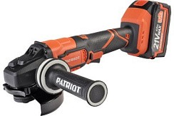 Фото Шлифмашина угловая аккумуляторная бесщеточная (1 аккум. 4Ач, ЗУ) PATRIOT AG125Li