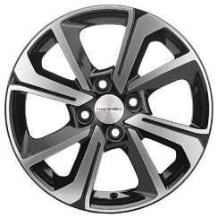 Фото Диск 15 6J*15 4/100/54,1+46 Khomen Wheels KHW-1501 (Rio II) Black-FP