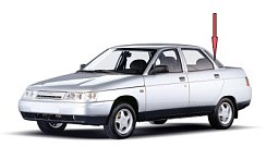 Фото ВАЗ 2110 Стекло боковины левое (завод) 490х393