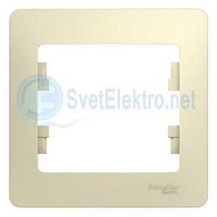 Фото Рамка 1 пост бежевая GLOSSA GSL000201