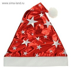 фото Колпак новогодний Звёздный блеск, 40*27 см