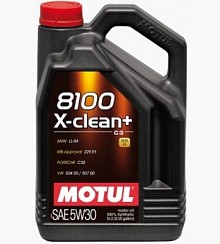 Фото Масло MOTUL 8100 X-clean+  5W30 C3   5л. син.