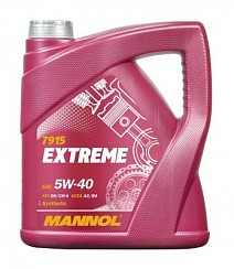 Фото Масло MANNOL Extreme 7915  5W40 A3/B4 SN/CH-4   4л. син.