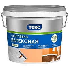 Фото Шпатлевка латексная ТЕКС класс ПРОФИ 8кг