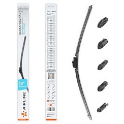 Фото Щетка стеклоочистителя 450мм бескаркасная Airline силикон