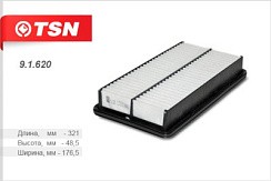 Фото Фильтр воздушный TSN  91646 Hyundai Santa Fe 2.0 2.7i 2.2CRDi 03- (281132B000)