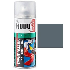 Фото KUDO Спрей-грунт серый для пластика RAL 7031,KU-6001 520 мл