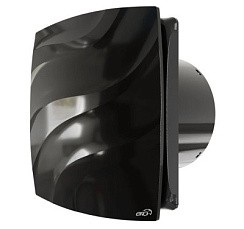 Фото Вентилятор вытяжной с обратным клапаном D100С WAVE Black classic ERA