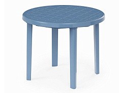 Фото Стол круглый синий Ш/Д/В 900/900/750мм М2663(пластик)