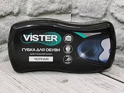 фото Губка д/обуви Vister для гладкой кожи Черная