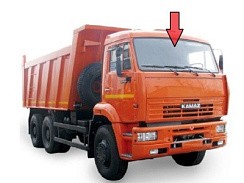 Фото Камаз Евро 6520 Стекло ветровое с полосой 2042х659