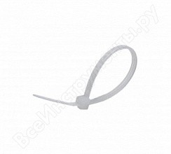 Фото Хомут 3,0х200 нейлон Белый (уп.100шт), RUCELF