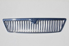 Фото Решетка радиатора 3302 ГАЗель нов.обр.(облицовка хром.метал)