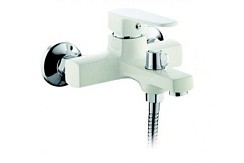 Фото Смеситель д/ванны одноручковый R0202АF белый/Хром, Rainsberg