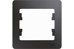 Фото Рамка 1 пост графит GLOSSA GSL001301
