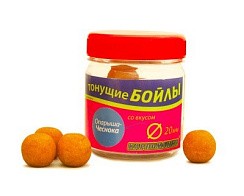 Фото Бойлы Карпомания со вкуом Опарыша-чеснока 20мм банка 100гАКЦИЯ!!!