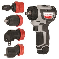 Фото Дрель-шуруповерт аккумуляторная Интерскол ДА-10/12В бесщеточ.КомбиМакс (2 аккум,2Ач, 4 насад) Li-ion