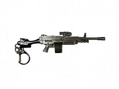 фото Брелок-Сувенир ручной пулемёт M249 метал. 12см
