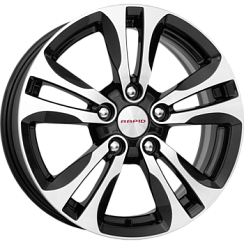 Фото Диск 16 6,5J*16 5/114,3/67,1+50 КС634(16 Ceed JD) алмаз чёрн. K&K  [] (25675)