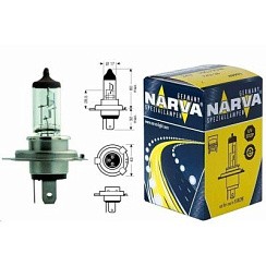 Фото Автолампа H4 24V 100/90W P43t Narva дальний и ближний