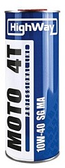 Фото Масло 4Т HighWay Moto 4T 10W40 SG JASO-MA   1л. п/с